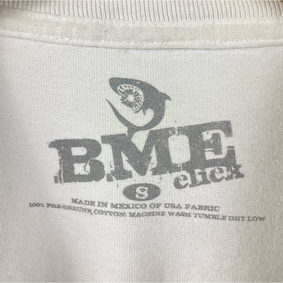 BME Click Small Shark Grunge Graphic Tee Shirt Bike Car Skate - Picture 5 of 6